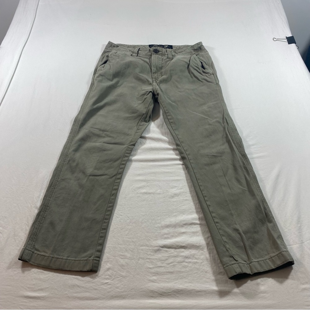 Seven 7 Pants Versatile Green Chino Pants with Regular Fit